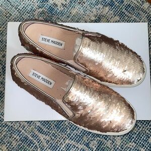 Steve Madden sequin slip on sneakers